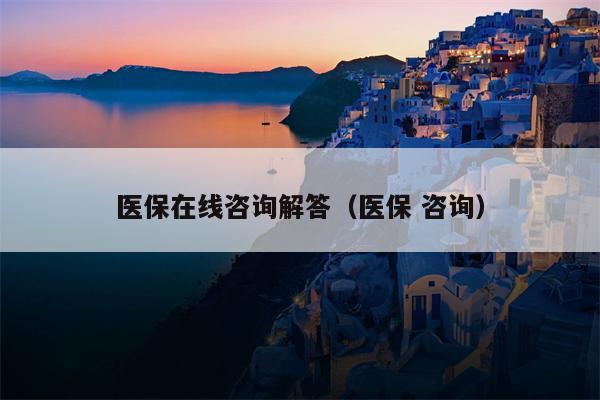 医保在线咨询解答（医保 咨询）