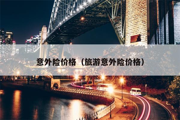 意外险价格（旅游意外险价格）