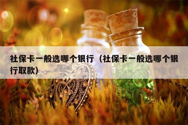 社保卡一般选哪个银行（社保卡一般选哪个银行取款）