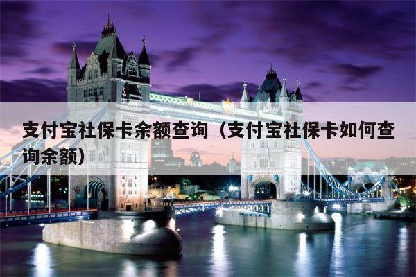 支付宝社保卡余额查询（支付宝社保卡如何查询余额）