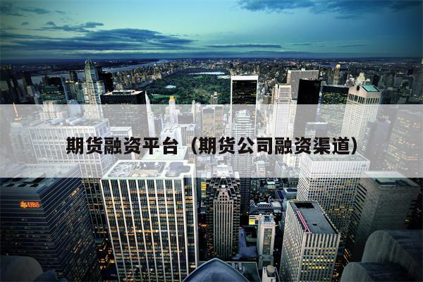 期货融资平台（期货公司融资渠道）