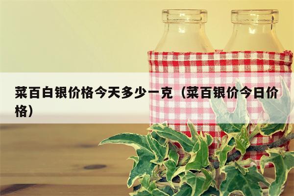 菜百白银价格今天多少一克（菜百银价今日价格）