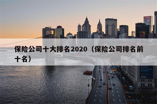 保险公司十大排名2020（保险公司排名前十名）
