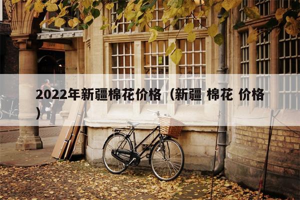 2022年新疆棉花价格（新疆 棉花 价格）