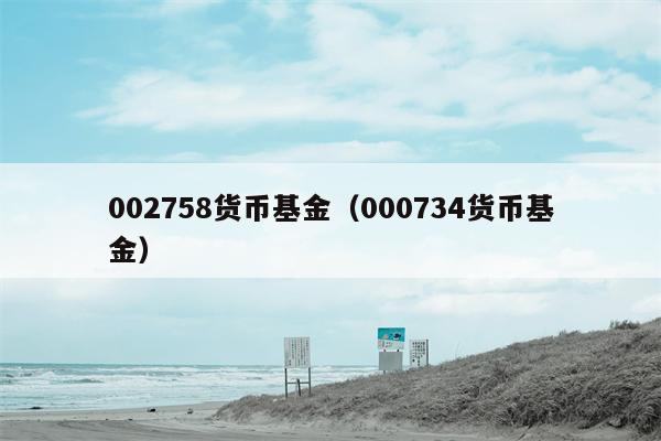 002758货币基金（000734货币基金）