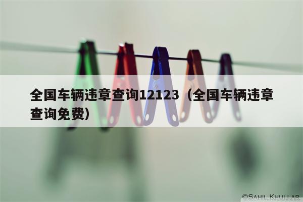 全国车辆违章查询12123（全国车辆违章查询免费）