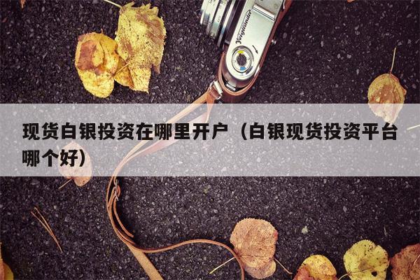 现货白银投资在哪里开户（白银现货投资平台哪个好）