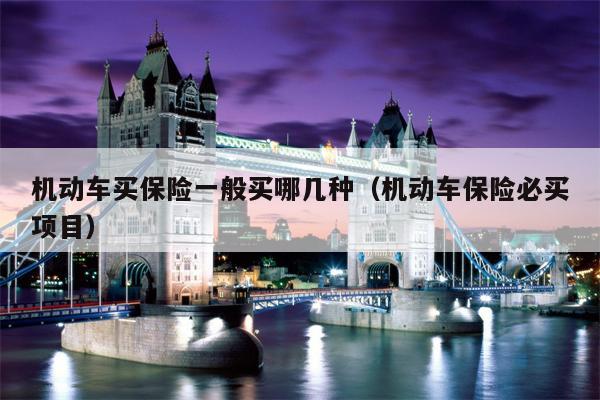 机动车买保险一般买哪几种（机动车保险必买项目）