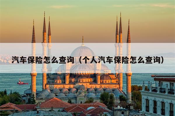 汽车保险怎么查询（个人汽车保险怎么查询）