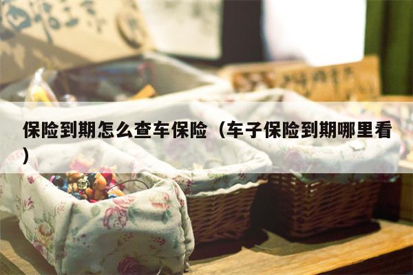 保险到期怎么查车保险（车子保险到期哪里看）