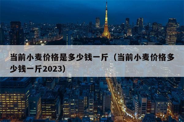 当前小麦价格是多少钱一斤（当前小麦价格多少钱一斤2023）