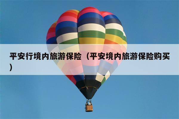 平安行境内旅游保险（平安境内旅游保险购买）