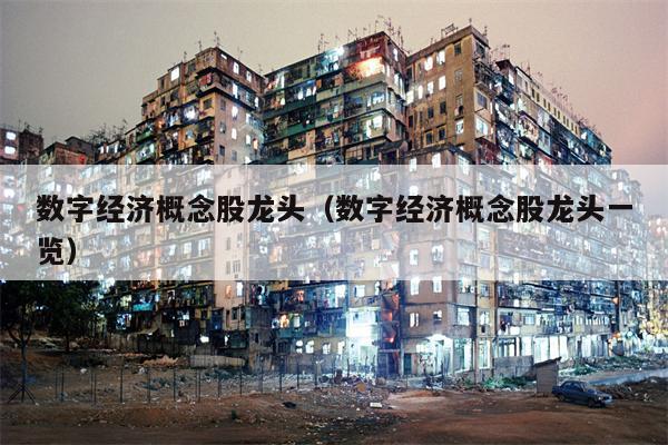 数字经济概念股龙头（数字经济概念股龙头一览）