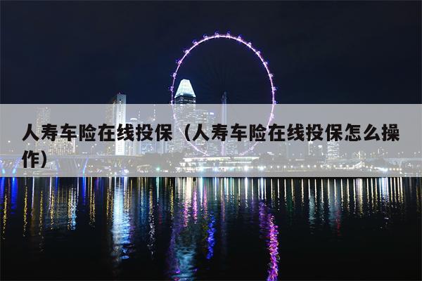 人寿车险在线投保（人寿车险在线投保怎么操作）