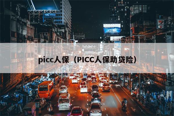 picc人保（PICC人保助贷险）