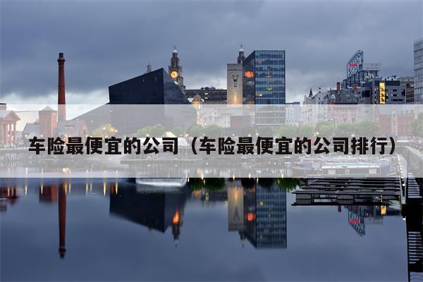 车险最便宜的公司（车险最便宜的公司排行）