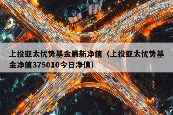 上投亚太优势基金最新净值（上投亚太优势基金净值375010今日净值）